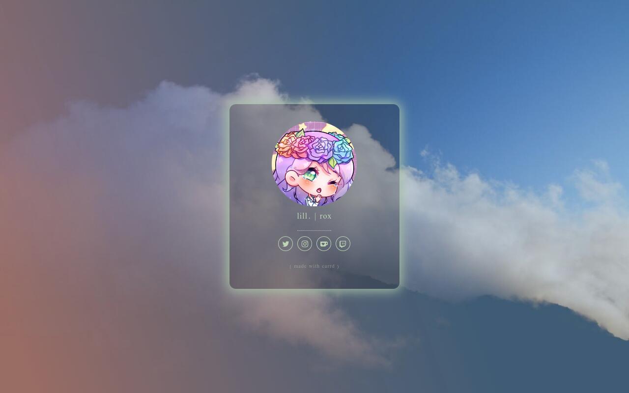 Carrd profile picture for @alleviate